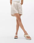 Chunky yet lightweight Paris Beige FITFLOP sandals in Canada with pressure-diffusing Microwobbleboard midsole