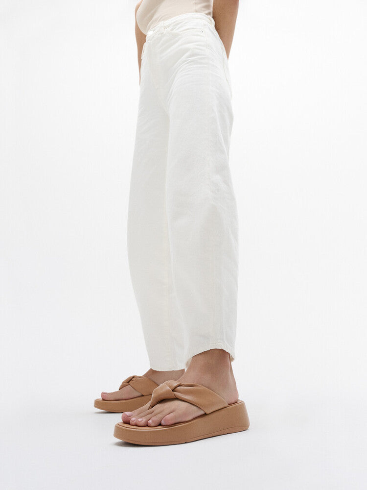 FITFLOP fashion forward flatform sandals in butter soft Classic Tan leather in Canada