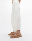 FITFLOP fashion forward flatform sandals in butter soft Classic Tan leather in Canada