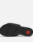 FITFLOP elegant bow detail sandals in luxe black leather with arch support in Canada