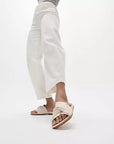 Chic Paris Beige FITFLOP flats in Canada with hidden Dynamicush technology and sleek bow detail