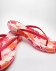 FITFLOP iQushion beach sandals in Canada in Redberry Mix with waterproof construction and vibrant design