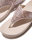 Nude Rose Mix glitter FITFLOP sandals in Canada with Microwobbleboard midsoles and slip-on design