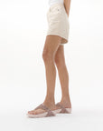 Sparkly FITFLOP sandals in Canada in Nude Rose Mix, perfect for everyday glam or party wear