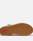 Top view of Paris Beige FITFLOP PlatFForm espadrilles in Canada with soft leather straps and cushioned support