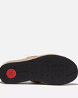 Sole View FITFLOP Classic Beige sandals in Canada with soft neoprene-style fabric and anatomically contoured footbed
