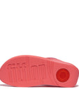 FITFLOP Lulu Crystal Embellished Toe-Post Sandals in Coral EC5 | Shop from eightywingold an official brand partner for Fitflop Canada and US.