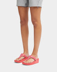 FITFLOP Lulu Crystal Embellished Toe-Post Sandals in Coral EC5 | Shop from eightywingold an official brand partner for Fitflop Canada and US.