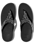 Lulu Crystal-Mix Toe-Post Sandals
