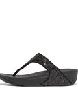 FITFLOP Lulu Glitter Toe-Thongs in Black X03 | Shop from eightywingold an official brand partner for Fitflop Canada and US