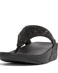 FITFLOP Lulu Glitter Toe-Thongs in Black X03 | Shop from eightywingold an official brand partner for Fitflop Canada and US.