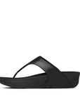 FITFLOP Lulu Leather Toe Post in Black I88 | Shop from eightywingold an official brand partner for Fitflop Canada and US.