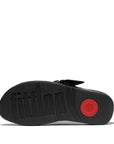 Lulu Resin-Buckle Leather Cross Slides