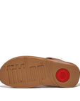 FITFLOP Lulu Leather Toe Post in Light Tan I88 | Shop from eightywingold an official brand partner for Fitflop Canada and US.