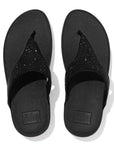 Lulu Crystal Embellished Toe-Post Sandals