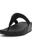 Lulu Crystal Embellished Toe-Post Sandals