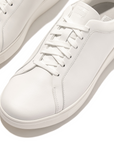 FITFLOP Rally Crystal-Backtab Leather Trainers in White HY8 | Shop from eightywingold an official brand partner for Fitflop Canada and US.