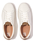 FITFLOP Rally Metallic Backtab Sneakers in White and Bronze DQ3 | Shop from eightywingold an official brand partner for Fitflop Canada and US.