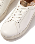 FITFLOP Rally Metallic Backtab Sneakers in White and Bronze DQ3 | Shop from eightywingold an official brand partner for Fitflop Canada and US.