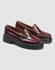 G.H Bass Whitney Super Lug Weejuns Loafer in Wine BAX1W010 | Shop from eightywingold an official brand partner for G.H. Bass in Canada and US.