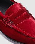 G.H Bass Whitney Velvet Weejuns Loafer in Wine BAX3W016 | Shop from eightywingold an official brand partner for G.H. Bass in Canada and US.