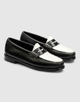 GH BASS Whitney Easy Weejuns Loafer in Black and White BAX3W018 | Shop from eightywingold an official brand partner for GH Bass Canada and US.