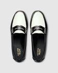 GH BASS Whitney Easy Weejuns Loafer in Black and White BAX3W018 | Shop from eightywingold an official brand partner for GH Bass Canada and US.