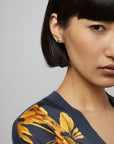 Harly Tiny Heart Stud Earring in Silver | eightywingold - official partner of Ted Baker