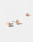 Harly Tiny Heart Stud Earring in Rose Gold | eightywingold - official partner of Ted Baker
