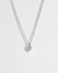 Hara Tiny Heart Pendant Necklace in Silver | eightywingold - official partner of Ted Baker