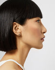 Eisley Enamel Mini Button Earring in Rose Gold|eightywingold - official partner of Ted Baker