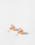 Eisley Enamel Mini Button Earring in Rose Gold|eightywingold - official partner of Ted Baker