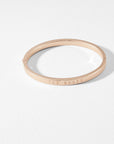 Clemara Hinge Crystal Bangle in Rose Gold | eightywingold - official partner of Ted Baker