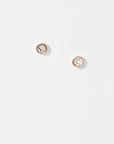 Sinaa Crystal Stud Earring in Rose Gold | eightywingold - official partner of Ted Baker