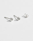 Neenia Nano Heart Stud Earring in Rose Gold | eightywingold - official partner of Ted Baker