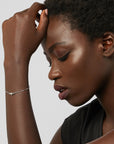 Harsaa Tiny Heart Bracelet in Silver | eightywingold - official partner of Ted Baker