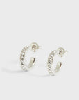 Seenita Nano Hoop Huggie Earring in Silver | eightywingold - official partner of Ted Baker