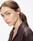 Seenita Nano Hoop Huggie Earring in Silver | eightywingold - official partner of Ted Baker