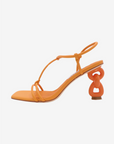CAVERLEY Coco Heel in Tangerine 23S523C Tangerine FROM EIGHTYWINGOLD - OFFICIAL BRAND PARTNER
