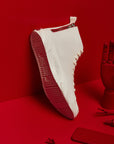 AGE official white high top carbon coated canvas sneakers | eightywingold
