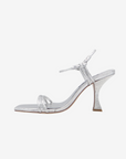 CAVERLEY Kolt Heel in Silver 23S508C Crinkle Silver FROM EIGHTYWINGOLD - OFFICIAL BRAND PARTNER