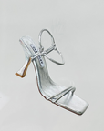 CAVERLEY Kolt Heel in Silver 23S508C Crinkle Silver FROM EIGHTYWINGOLD - OFFICIAL BRAND PARTNER