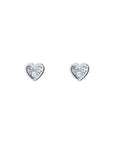 Neenia Nano Heart Stud Earring in Silver | eightywingold - official partner of Ted Baker