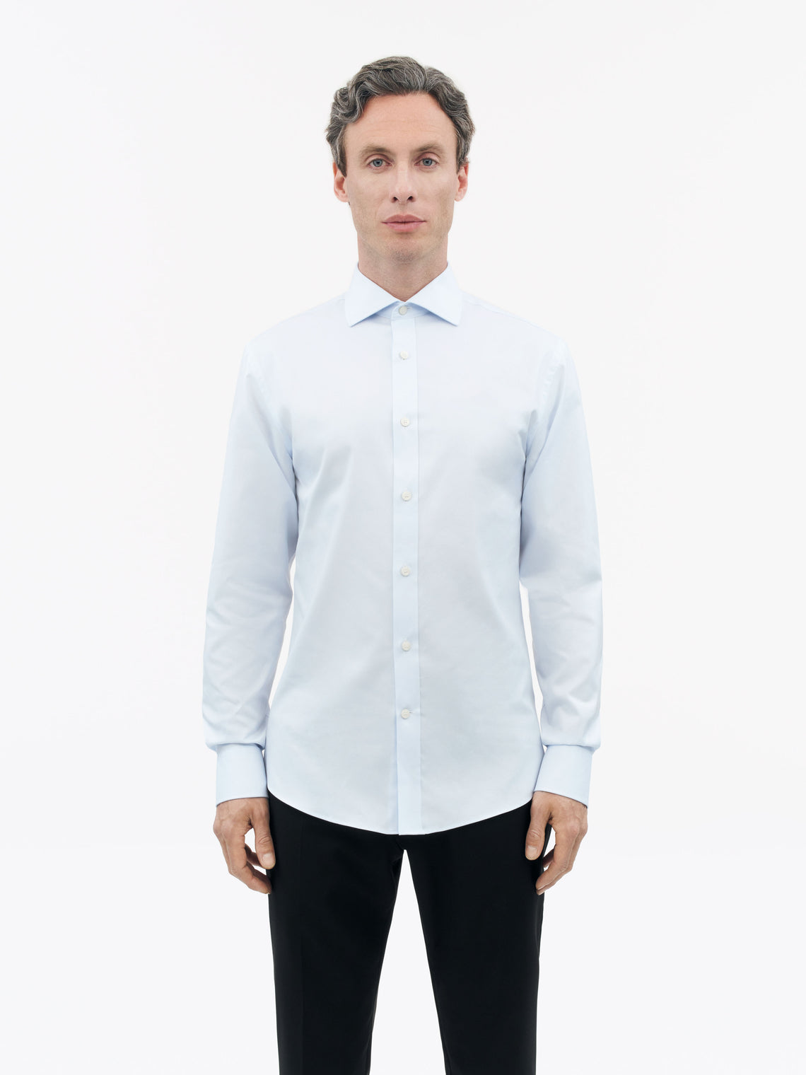 Shop Adley C Shirt in Light Blue from Tiger of Sweden 111022 200 | eightywingold | An official brand partner of Tiger of Sweden