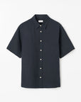 TIGER OF SWEDEN tailored Midnight Blue Spenser shirt made from European flax linen in eightywingold