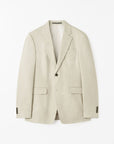 TIGER OF SWEDEN Justin blazer in 100% linen with sharp silhouette in Cream Sand from eightywingold