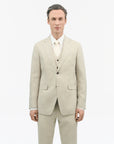 TIGER OF SWEDEN fully lined Justin blazer with welt and patch pockets in Cream Sand from eightywingold