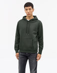 Marco Cotton Hoodie in Midnight Green