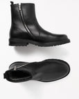 Foveo Leather Boot in Black