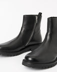 Foveo Leather Boot in Black